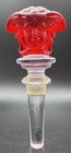 Versace Rosenthal Medusa Red Crystal Bottle Stopper W  Original Box Limited Ed