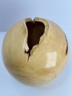 Hand Turned Box Elder Burlwood Vase  Artist Signed - Joe Waldroup 2013