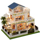 Diorama Wooden Doll   s House Model Handmade Diy Garden Villa Dollhouse Building
