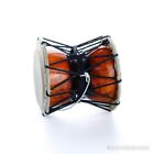 4  Thai Handmade Wood Shamanic Drums Indian Musical Instrument Damaru Gift Item 