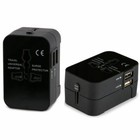 Universal Travel Ac Power Charger Adapter Plug Converter 2 Usb Port Us au uk eu
