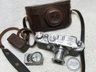 Vintage 1946 Leitz Leica Iiif Black Dial 35mm Film Camera W  5cm Elmar   Meter