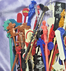 Vintage Lot Advertising Swizzle Stir Sticks Cocktail Stirrers Swords Casino