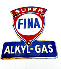 Super Fina - Vintage Porcelain Sign - Service Station Gasoline Motor Oil