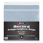 100 Bcw 33rpm Resealable Snug Fit Record Album 2-mil Clear Lp Poly Bags Outer