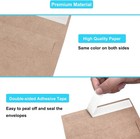 100 Pack 4x6 Envelopes For Invitations  Brown Kraft Envelopes  Self Seal A4 E   