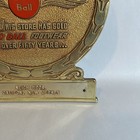Vintage   Antique Red Ball Footwear Shoe Store Display Composite Easel Back Sign