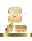 Jewish Shabbat Travel Candle Holders - Jerusalem Candlesticks - Judaica Gift