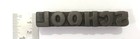 Vintage  school  Letterpress Wood Type Printers Stamp Block Collection  alp-132