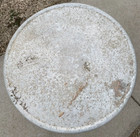 Small Vintage Mid Century Aluminum Outdoor Round Table Children s  18 X 22 