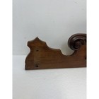 Antique Victorian Carved Wood Fireplace Mantel Top Architectural Salvage Finial