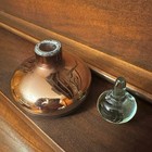 Vintage Perfume Bottle Hand Blown Mercury Glass Antique Decorative Collectible 