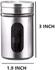 Set Of 2 Salt And Pepper Shakers Stainless Steel Glass Set-elegant Design