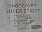 Pro-safe Sc-ss Shoe Cover - Super Sticky - Size Large White - Qty  150 Pair
