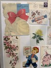 Huge Lot Of 36 Vintage Greeting Card Die Cut Birthday Cards 1930s 1940s 1950s