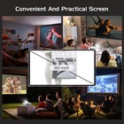1080p Mini Projector With Screen  Portable Home Theater Movie Projector With    