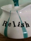 Vtg 1959 Holt Howard Pixieware Relish Jar Minimal Crazing Spoon Intact Mcm Htf