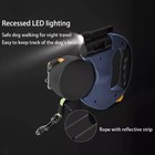 Retractable Reflective Dual Pet Leash Lead 360 Swivel Double Dog Walking Leash