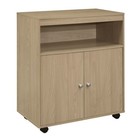 Kings Brand Furniture - Microwave Kitchen Cart  Accent Storage Cabinet  Beach