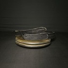 Bianchi  Buckless Duty Belt 34  Waist Black Basket Weave Leather