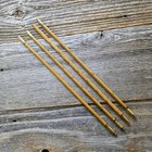 Antique English Beer Cask Gauging Rod   Partial 4-section Set In Boxwood   Brass