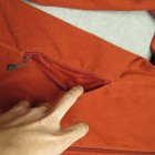 Montbell Fleece Jacket Women  Medium Orange Lightweight Full Zip Hiking Outdoors