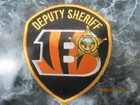 Cinncinnati Bengals Deputy Sheriff Patch For Display Only Very Rare Last One