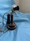 Antique Wood Candlestick Telephone Classic Vintage Retro Working Landline Phone