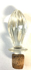 Vintage Pressed Glass Decanter Stopper Clear Cork Stopper 5 