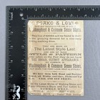 Victorian Trade Card Peake   Levi Shoe Dealer Crescent Moon Owls Birds Flowers