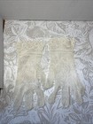 Vintage Edwardian Crochet Lace Gloves White Cotton  Small And 2 Cotton Bonnets