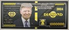 Donald Trump Money Presidential Dollar Bill 2024 Potus Black Diamond W  Display