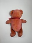 Vtg Avon Teddy Bear Plush Stuffed Animal Brown Red Bow Talking Love 2002