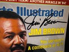 Jim Brown Raiders Signed Autograph 12 12 83 Sports Illustrated Jsa  Az83630