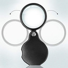 Wapodeai 2pcs 10x Small Pocket Magnify Glass 2 Count  pack Of 1   Black