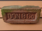 Vintage Antique Donnelly Brick Co   Don  B Co  Red Fire Clay Brick  Reclaimed