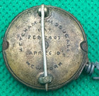 Antique Spectacles-pince Nez Fits-u  W  Case   Advert Cloth   Eyeglass Brooch