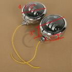 4-1 2  Led Auxiliary Spot Fog Passing Lights Lamp Housing Bucket Fit For Harley