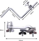 Cowbell Clamp Percussion Mounting Bracket With Z Arm Holder For Drum Set Acce   