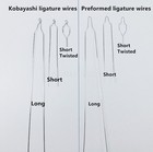 Dental Orthodontic Wire Preformed Kobayashi Ligature Ties Long Short Twist Wires