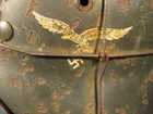 Original German Ww2 M-40 Lufftwaffe Airforce Dd Wire Helmet Et-64