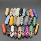 Wholesale Natural Obelisk Quartz Crystal Wand Double Point Healing Reiki Gem