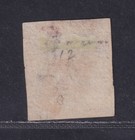 New South Wales Scott 2b Used 1850 1d Carmine Red Imperf Laid Paper Scv  800