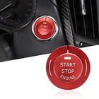  Aluminum Engine Start Stop Push Button Cover Trim Compatible With Infiniti Red