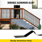 Deck Balusters Metal Deck Spindles 51 Pack 32 25  Aluminum Alloy Railing