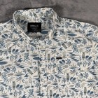 O neill Shirt Mens Size Large White Tropical Surf Graphic Print Button Up Casual