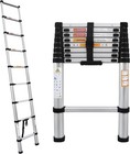 8 5ft 2 6m Telescoping Ladder Aluminum Multi-purpose Extension Ladder