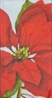 Two Individual Napkins Christmas Poinsettia Flowers Guest Towel Decoupage  237 