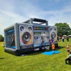Inflatable Boom Box Bounce House Jumping Bouncy Castle Moon Walk Bounce House
