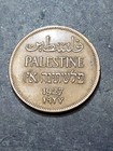 1927 Israel Palestine British Mandate 2 Mils  Bronze Coin  9o877